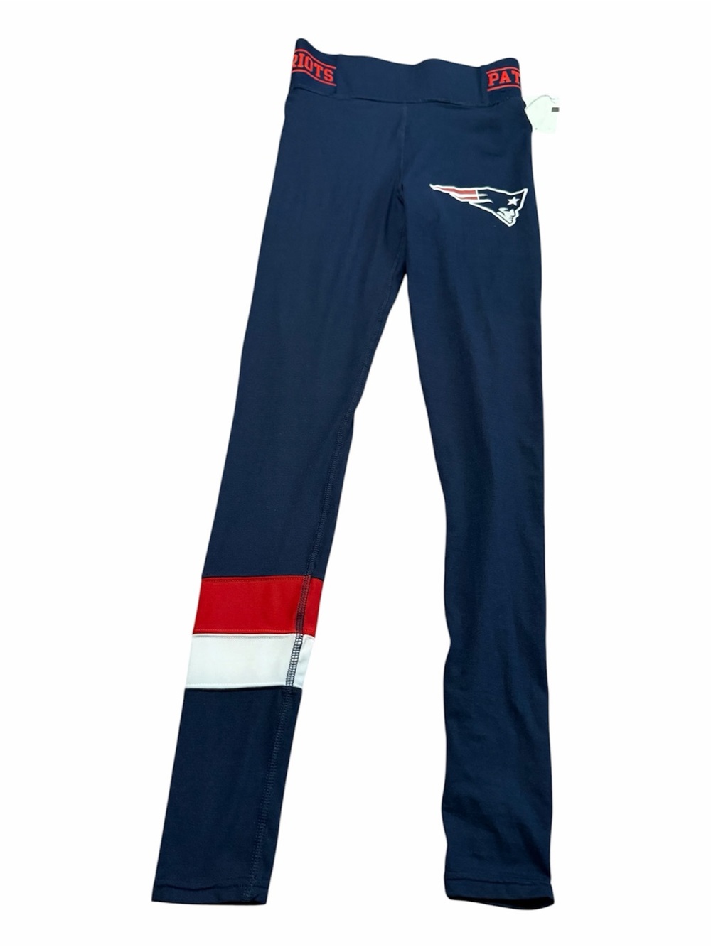 NWT New England Patriot Navy Leggings Size Small NFL Team Apparel Base Layer